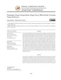 Makna demokrasi memahami makna demokrasi dalam pancasila sangat penting dilakukan, supaya kalian tidak terjebak kepada penafsiran yang salah dalam mengartikan demokrasi. Pdf Pandangan Negara Integralistik Sebagai Dasar Philosofische Gronslag Negara Indonesia