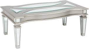 Design your living room your way with styles that range from rustic to modern. Amazon Com Signature Design By Ashley Tessani Contemporary Rectangular Cocktail Table Silver Furniture Decor