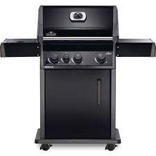 Napoleon Rogue 3 Burner Propane Gas Grill With Range Side Burner In Black R425sbpk 1 Ob The Home Depot