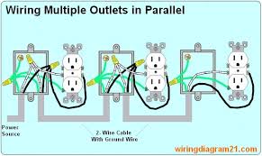 To wire multiple sockets twist all white wires together and connect to nuetral lead which is the white wire in the home wiring. How To Wire An Electrical Outlet Wiring Diagram House Electrical Wiring Diagram
