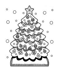 Christmas A Cute Christmas Tree In Snow Coloring Page Christmas Tree Coloring Page Christmas Coloring Pages Cute Christmas Tree