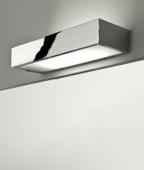 Astro lights shaver light bathroom wall light in polished chrome. Rectangular Bathroom Over Mirror Light In Four Lengths Up And Down Distribution