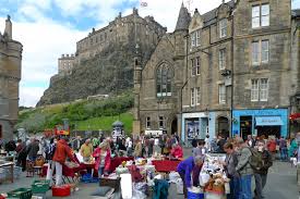 Edinburgh Market At Grassmarket City Trip Places To Go Edinburgh
