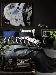 Canvas wall art triptych abstract handmade marilyn monroe bedroom via. Extra Large Acrylic Painting On Canvas Minimalist Painting Canvas Art Black And White Abstract Pai Black Bedroom Design Bedroom Interior Men S Bedroom Design