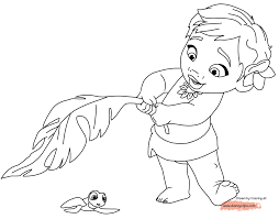 Download Disney S Moana Coloring Pages Disneyclips Com