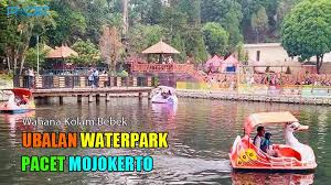 Wajah Baru Wisata Ubalan Waterpark Pacet Mojokerto Tahun 2020 Beserta Harga Tiket Dan Wahananya Di 2020 Penjernihan Air Danau Taman Air