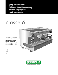 Starbucks coffee machine commercial fotos de perfil para o. Rancilio Classe 6 User S Manual Manualzz