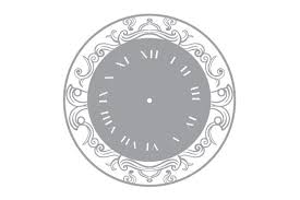 Download Clock Face In Roman Numeral Svg Cut File By Creative Fabrica Crafts Creative Fabrica PSD Mockup Templates