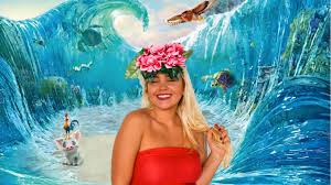 Who else can learn how to wayfind and go to the ends of the world with a rather challenged heihei, the rooster? Diy Moana Halloween Costume How To Make A Flower Headband