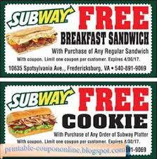Free Printable Subway Coupons Coupons Free Printable Coupons Fast Food Franchise