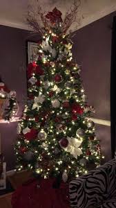 Red White And Silver Christmas Tree Christmas Tree Red And Silver Christmas Tree Decorations Silver Christmas Tree Decorations