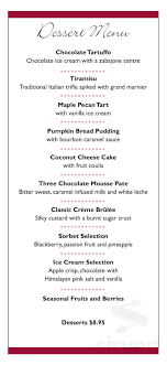 Banana kahlua cake, milk chocolate. Rogues Restaurant Fine Dining Italian Restaurant Menu In Mississauga Ontario