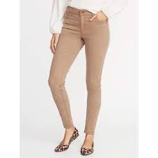 Old Navy Mid Rise Rockstar Khaki Skinny Jeans