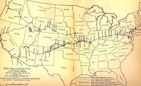 Us Map Showing Proposed Location Of National Old Trails Road History History Lessons National Road