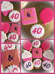 40th Birthday Cookie Cake Ideas Forty And Fabulous 40th Birthday Cookies 40th Birthday Forty And Fabulous Cookies Birthday Cookies Birthday Cookies 40th Birthday Cookies