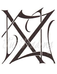 Svg Monogram Nz Digital Letters Initials Clipart Antique Lettering Printable Nz New Zealand Enzed Tattoo Graphic By Tu Tattoo Graphic Clip Art Lettering