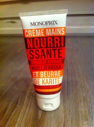 Tout Bete Et Super Creme Pour Les Mains La Creme Nourrissante Monoprix A L Huile D Argan Et Au Beurre De Karite Creme Pour Les Mains Beurre De Karite Creme