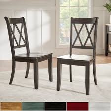 Eleanor Double X Back Wood Dining Chair Set Of 2 By Inspire Q Classic Berry Pink Red Cross Back Dining Chairs Farmhouse Dining Chairs Dining Chairs