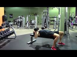 You'll notice that all the exercises you do for chest, shoulders, and triceps involve some type of pushing or pressing movement. Beginner Chest Triceps Workout In The Gym Hasfit Gym Workouts Beginner Exercises Chest Tricep Youtube