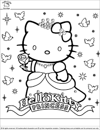 They love hello kitty coloring pages as these allow them to spend some quality time with their favorite cute bobcat while playing with colors and shades. Hello Kitty Printable Coloring Page Coloring Library