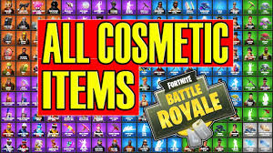 All Fortnite Skins Cosmetics In The Game Pickaxes Gliders Emotes Skins Youtube