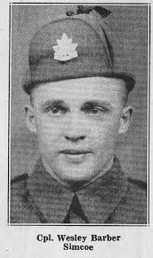 Corporal Wesley David Barber (1909-1942)