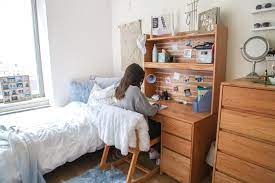 Lindsay S Nyc Laidback Luxe Room Elegant Dorm Room Dorm Design Apartment Decorating College Bedroom