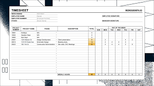 Free Architect Timesheet Template