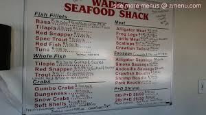 List of vendors at westwego shrimp lotwestwego shrimp lot is the best, 'open to the public' seafood market in the greater new orleans area. Online Menu Of Wades Seafood Shack Restaurant Westwego Louisiana 70094 Zmenu