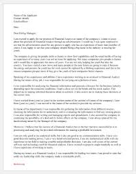 Other competencies that will appeal to you. Cover Letter For The Position Of Financial Analyst Document Hub