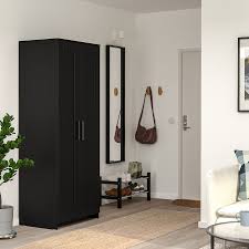 Brimnes Wardrobe With 2 Doors Black 303 4x743 4 78x190 Cm Ikea Brimnes Wardrobe Ikea Brimnes Wardrobe Ikea Black Wardrobe