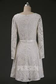 Check spelling or type a new query. Robe De Cocktail Ivoire Vintage En Dentelle Manche Longue Jupe Ligne A Persun Fr