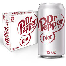 Diet Dr Pepper Soda 12 Fl Oz Cans 24 Pack Walmart Com