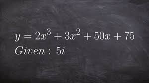 Given One Complex Zero Find The Remaining Zeros Of A Polynomial Youtube