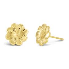 Flowers are us munno para. 9ct Yellow Gold Small Flower Stud Earrings 10255311 Online Jewellery And Watches Grahams Jewellers