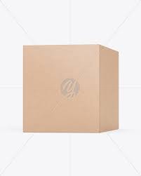 Download Kraft Box Mockup In Box Mockups On Yellow Images Object Mockups PSD Mockup Templates