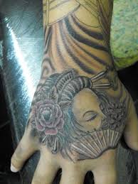 Inserting ink) (also spelled 入墨) is the japanese word for tattoo, and is used in english to refer to a distinctive style of japanese tattooing, though it is also used as a blanket term to describe a number of tattoo styles originating in japan, including tattooing traditions from both the ainu people and the ryukyuan kingdom. Japanese Hand Geisha Tattoo By Etched In Ikk