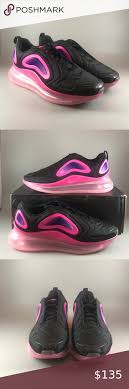 Nike Air Max 720 Black Pink Blast In 2020 Nike Air Max Black Pink Nike Air