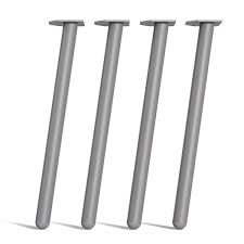 Custom metal table legs shipped for free. Single Pin Round Section Legs Round Steel Table Legs
