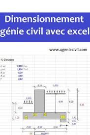Exemples Dimensionnement Genie Civil Avec Excel Genie Civil Lecture De Plan Planning Chantier