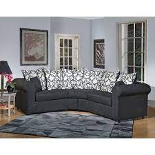 Latitude Run Lila Sectional Body Fabric Sum Plain Black Vision Lines Black Sectional Sofa Furniture Sofa Design