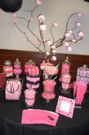 Pink Candy Table For Bridal Shower Pink Candy Table Candy Table Pink Sweets
