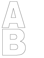 You will need a pdf reader to view these files. Abc Template Choices Alphabet Templates Alphabet Printables Templates Alphabet Stencils Printables