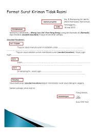 Surat kiriman tidak rasmi adalah bersifat peribadi dan pada kebiasaannya dituliskan kepada ibu bapa. Teacher Collection Facebook