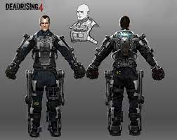 I worked in the game box art as well. Artstation Dead Rising 4 Frank West Exosuit Modelsheet Kev Chu