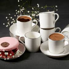 Karaca lara 4 kişilik kahve fincan takımı 4 adet kahve fincanı 4 adet fincan tabağı malzeme: Karaca Gaia 6 Kisilik Kahve Fincani Karaca Home