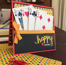Robert H S Birthday Card With The Best Possible Winning Cribbage Hand With A 5 Of Spades Stampin Up Birthday Cards Birthday Cards For Men Sister Birthday Card