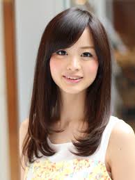 セミロングアールストレート ミディアム ビューティーboxヘアカタログ ヘアモデル ビューティー ロングヘア