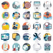 Business Technology And Finances Icon Set For Websites And Mobile Applications Accounting Blogging Png And Vector With Transparent Background For Free Downlo In 2021 Finance Icons Icon Set Education Icon