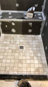 Wedi Floor Shower Done Video Shower Installation Shower Renovation Diy Tile Shower